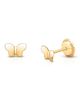 Tiny Blessings Tiny Blessings 14K Gold Little Butterfly Stud Screw Back Earrings - 1