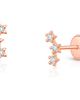 Tiny Blessings Tiny Blessings 14K Gold Lucky Stars Stud Screw Back Earrings - 1
