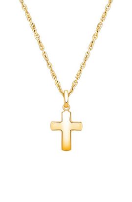 Tiny Blessings Tiny Blessings 14K Gold Regal Cross 12-14" Necklace