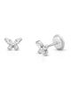 Tiny Blessings Tiny Blessings 14K Gold Tiny Marquise Butterfly Stud Screw Back Earrings - 1