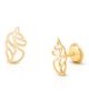 Tiny Blessings Tiny Blessings 14K Gold Unicorn Dreams Stud Screw Back Earrings - 1