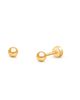 Tiny Blessings Tiny Blessings Girls' 14K Gold on Titanium Classic Round Stud Earrings - 1