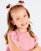 Tiny Blessings Tiny Blessings Girls' 14K Gold on Titanium Gold Pink Sparkling Heart Stud Earrings - 3