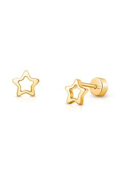 Tiny Blessings Tiny Blessings Girls' 14K on Titanium Dreaming Stars Stud Earrings