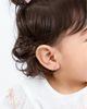 Tiny Blessings Tiny Blessings Girls' Sterling Silver Timeless Pave Pink Huggie Hoop Earrings - 2