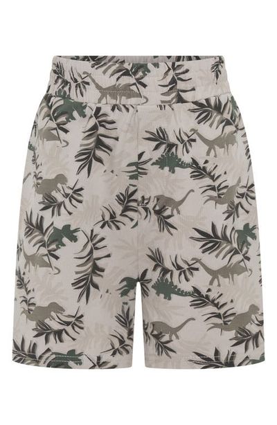 TINY TRIBE TINY TRIBE Kids' Dino Park Stretch Cotton Shorts