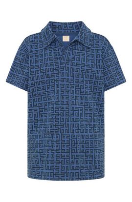 TINY TRIBE TINY TRIBE Kids' Geo Print Polo