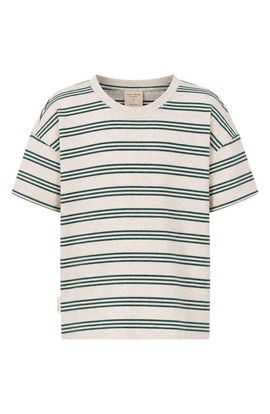 TINY TRIBE TINY TRIBE Kids' Striped Drop Shoulder Tee