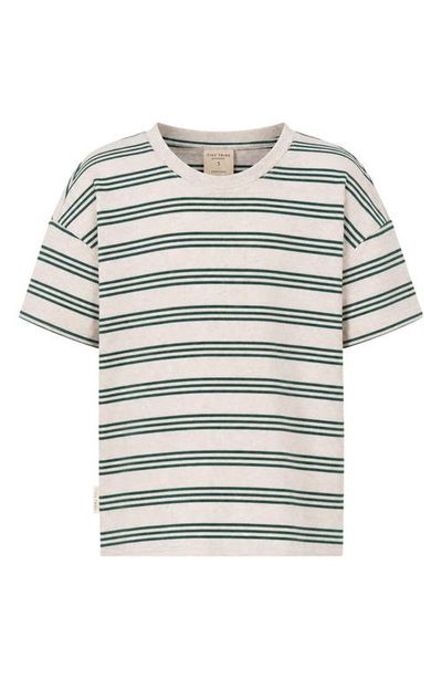TINY TRIBE TINY TRIBE Kids' Striped Drop Shoulder Tee