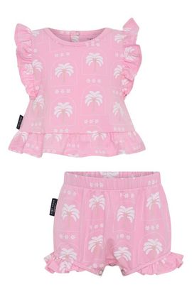 TINY TRIBE TINY TRIBE Palm Frill Top & Bloomers Set