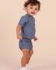TINY TRIBE TINY TRIBE Rib Stripe Top & Shorts Set - 2