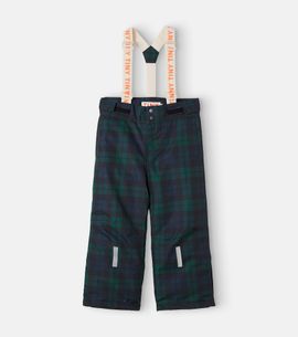 Tinycottons Tinycottons Checked ski salopettes