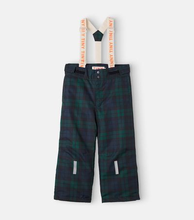 Tinycottons Tinycottons Checked ski salopettes