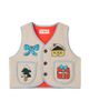 Tinycottons Tinycottons Embroidered padded teddy vest - 1