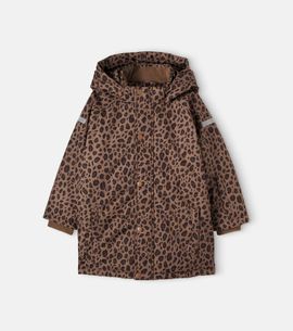 Tinycottons Tinycottons Leopard-print hooded ski jacket