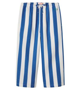 Tinycottons Tinycottons Striped linen and cotton wide-leg pants