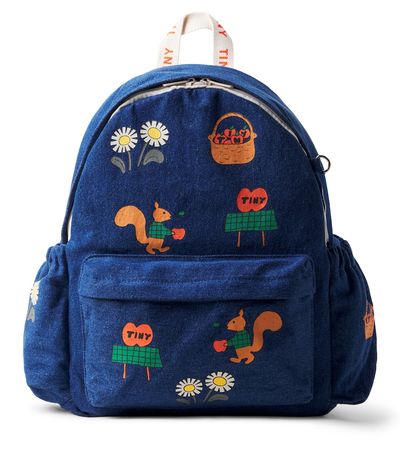 Tinycottons Tinycottons Tiny Apples printed denim backpack