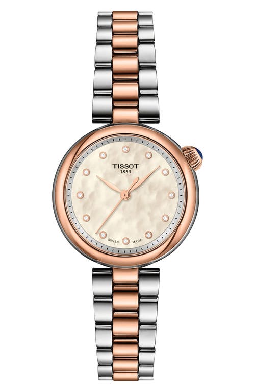 Tissot Tissot Desir Mother-of-Pearl & Diamond Two-Tone Watch, 28mm