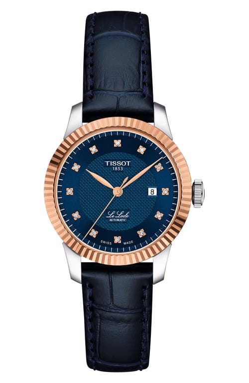 Tissot Tissot Le Locle Diamond Powermatic 80 Leather Strap Watch, 29mm