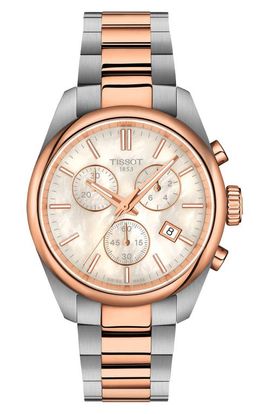 Tissot Tissot PR 100 Chronograph Two-Tone Bracelet Watch, 36mm