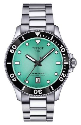 Tissot Tissot Seastar 1000 Turquoise Dial Bracelet Watch, 40mm 