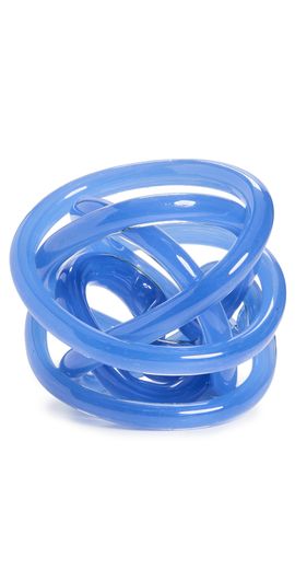Tizo Design Tizo Design 6 Handblown Glass Knot Blue One