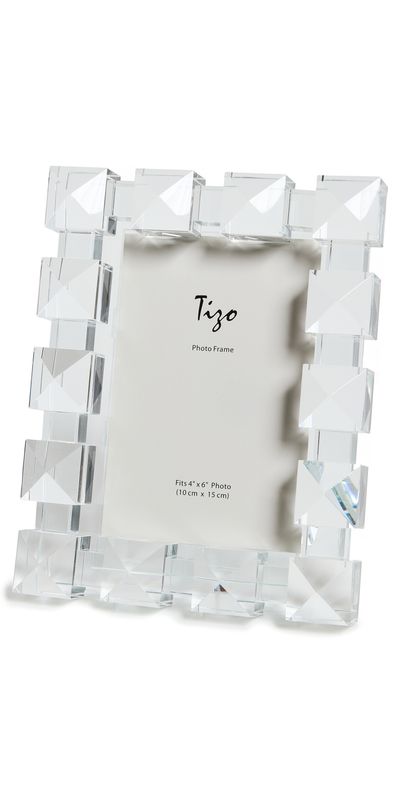 Tizo Design Tizo Design Glass Square Pyramid Photo Frame 4x6 Clear One