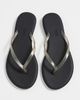 TKEES TKEES Aqua Jelly Flip Flops Onyx - 2