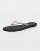 TKEES TKEES Aqua Jelly Flip Flops Onyx - 5