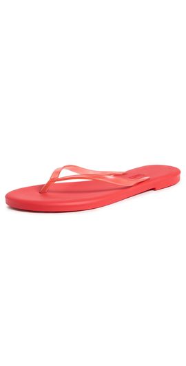 TKEES TKEES Aqua Jelly Flip Flops Sol Red