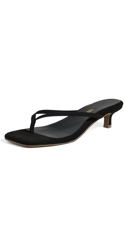 TKEES TKEES Square Toe Julia Suede Sandals Sable Suede