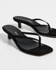 TKEES TKEES Square Toe Julia Suede Sandals Sable Suede - 5