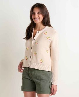 Toad & Co Toad & Co Bianca Crew Cardigan Embroidered