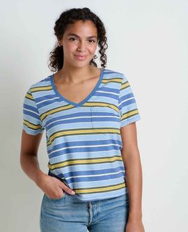 Toad & Co Toad & Co Women's Grom V-Neck Short Sleeve Shirt