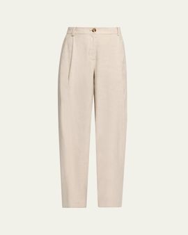 Toccin Elowen Pleated Pants with Ankle Ties