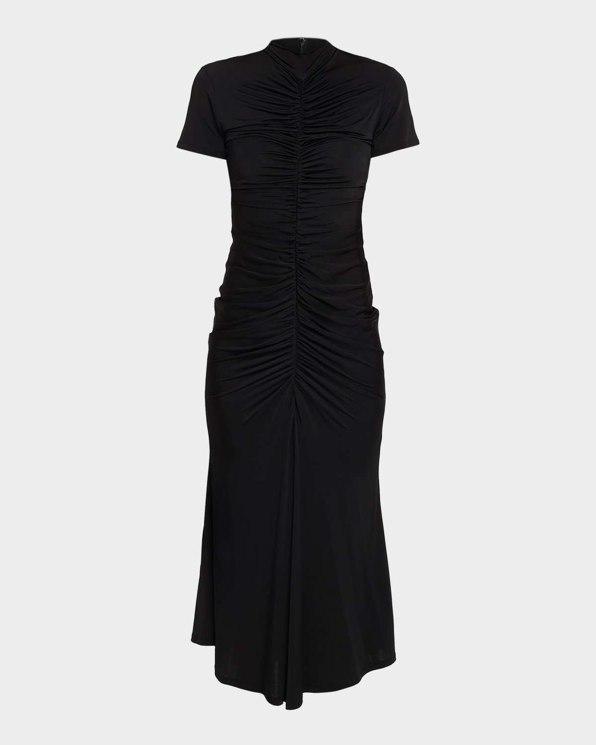 Toccin Gracelyn Ruched Mock-Neck Dress