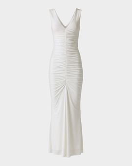 Toccin Inez Ruched Body-Con Maxi Dress