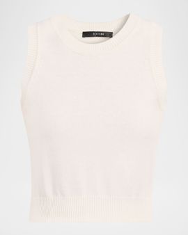 Toccin Maci Cotton-Cashmere Tank Top