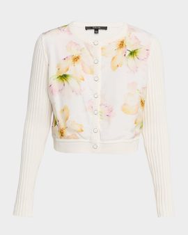 Toccin Miriam Silk Combo Cardigan