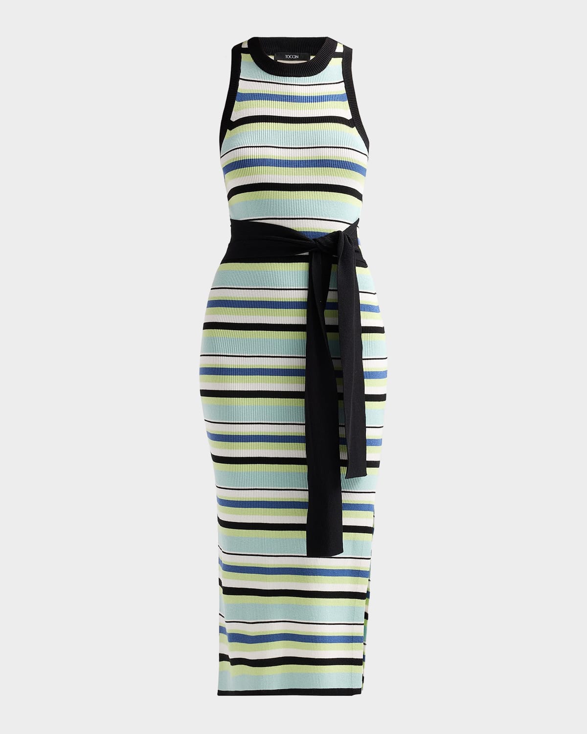 Toccin Piper Tie-Front Sleeveless Midi Dress
