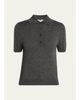 Toccin Rue Melange Cashmere Polo Shirt - 1