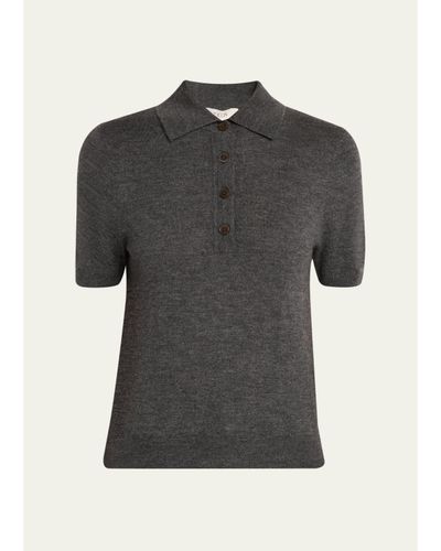 Toccin Rue Melange Cashmere Polo Shirt