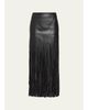 Toccin Soren Fringed Faux Leather Mini Skirt - 1