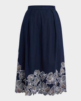 Toccin Stacy Embellished Midi Skirt