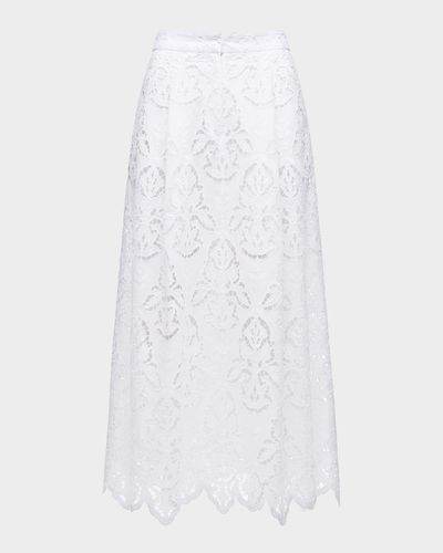 Toccin Stacy Embroidered Midi Skirt
