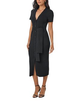 Toccin Toccin Agnes Tie Front Midi Dress