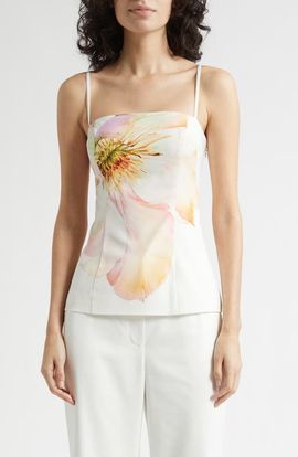 Toccin Toccin Claudelle Floral Square Neck Camisole