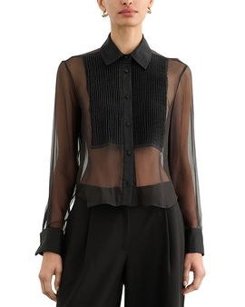 Toccin Toccin Conrad Silk Tuxedo Shirt