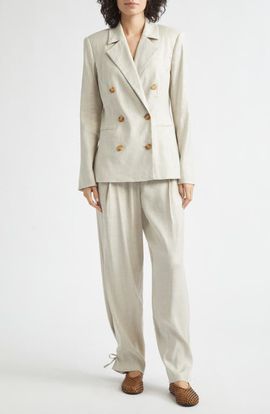 Toccin Toccin Elowen Wide Leg Linen Blend Pants