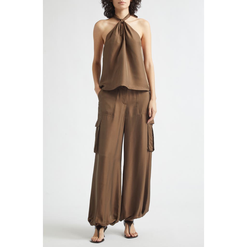 Toccin Toccin Everlee Knotted Halter Top